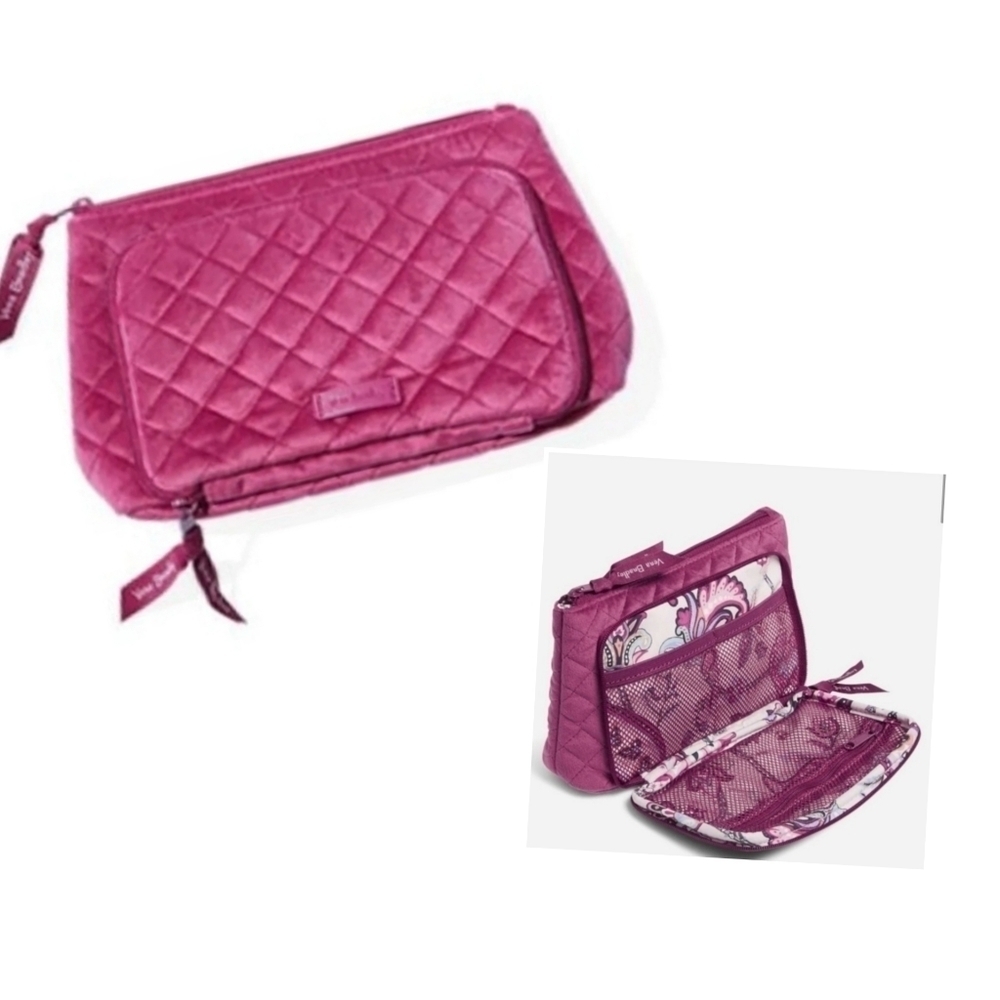 Vera Bradley velvet compact organizer